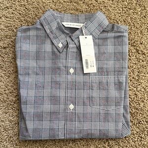 Janie and Jack Gray Plaid Boy's Shirt